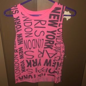 Pink tank top